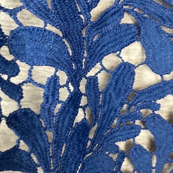 Sundance women’s Lace elegant tee shirt size S navy blue - Picture 8 of 10